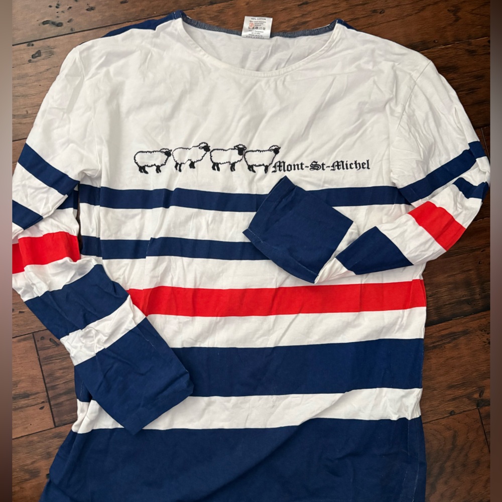 Le Mont Saint Michel striped shirt , cotton, size large